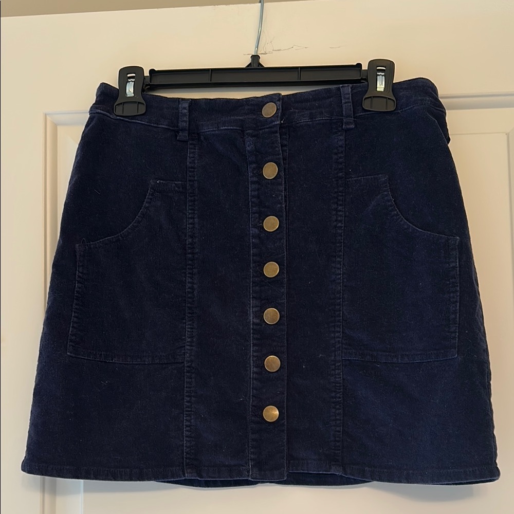 Altar'd State Blue A-line Mini Skirt Casual